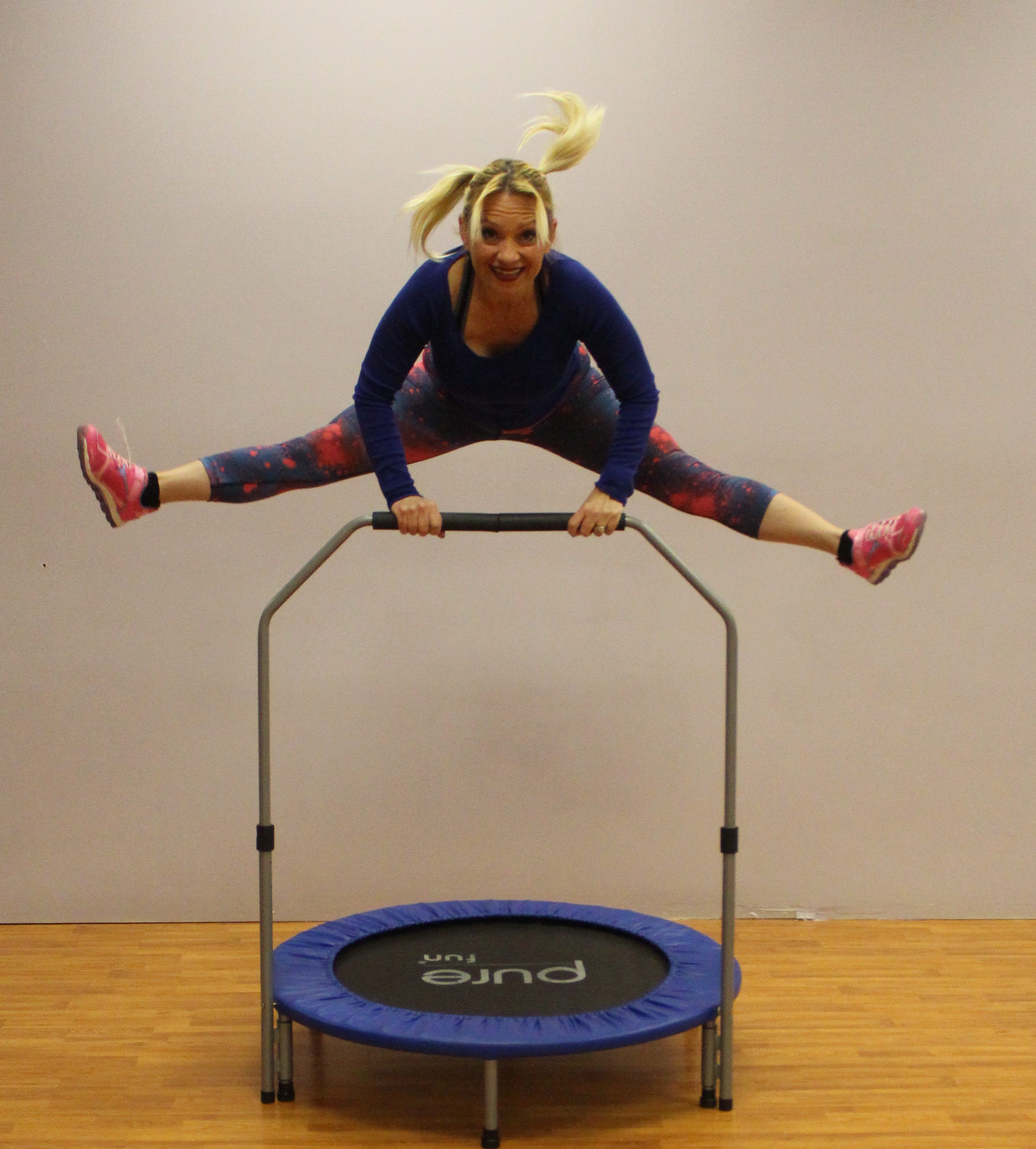 fitness & exercises using the rebounder, trampoline
