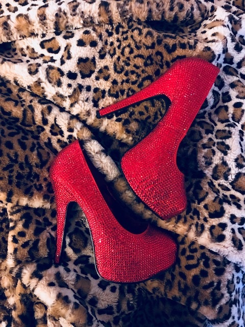 las vegas, stripper shoes, exotic dancer heels, leopard print