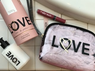 vs fragrance bundle, vs love perfume, vs love lotion, vs makeup bags, vs lip cream, victoria's secret, velvet matte lip