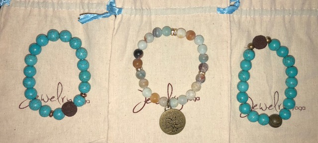 Chakra jewelry, tigers eye, turquoise, lava beads, throat chakra
