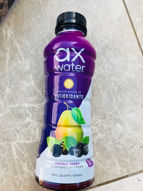 ax-water, antioxidants, blackberry, pear, aronia berry, enhanced water