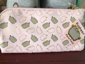 Pusheen, Cat, subscription box, blanket, tape dispenser, photo clips, slippers, water bottle