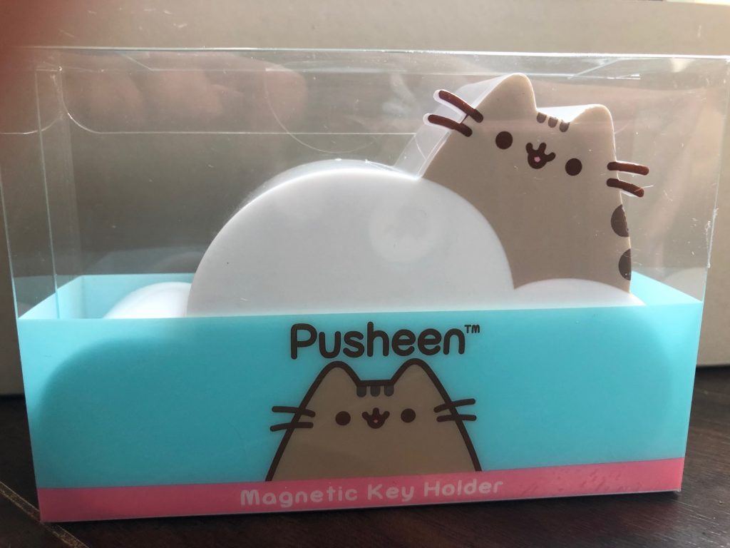 pusheen, subscription box, cat, jump rope, yoga towel, plush, jacket, calendar, key holder, socks