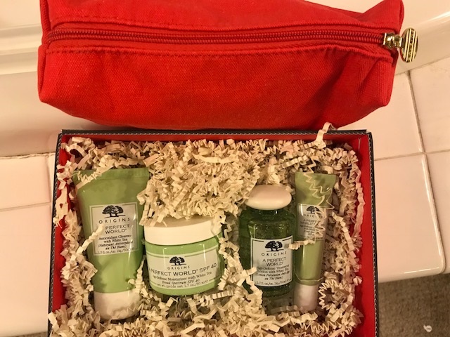 red bag, skincare sets, skincare gift