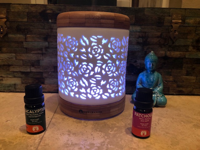 essential oils, diffuser, gurunanda, guru, wellness, health,