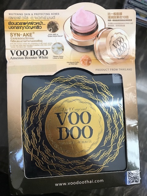 voodoo cream, magic and mystery, Thailand beauty, amazon booster, whitening, anti-aging skincare